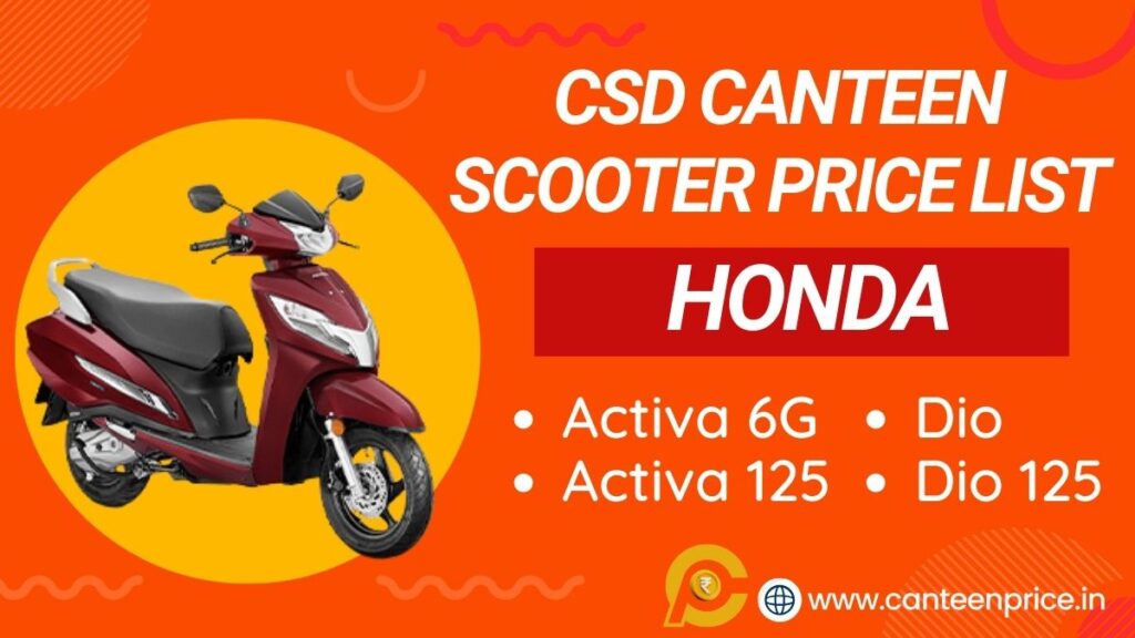 Honda Activa 6g Price In Csd Canteen