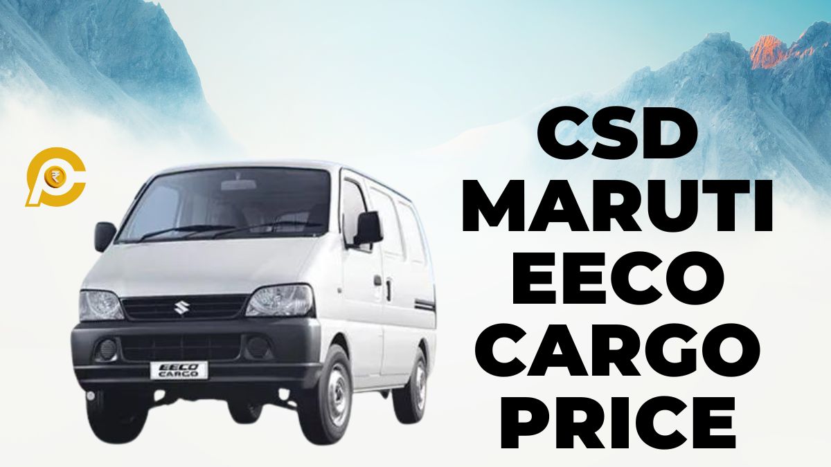 CSD Eeco Cargo Car Price