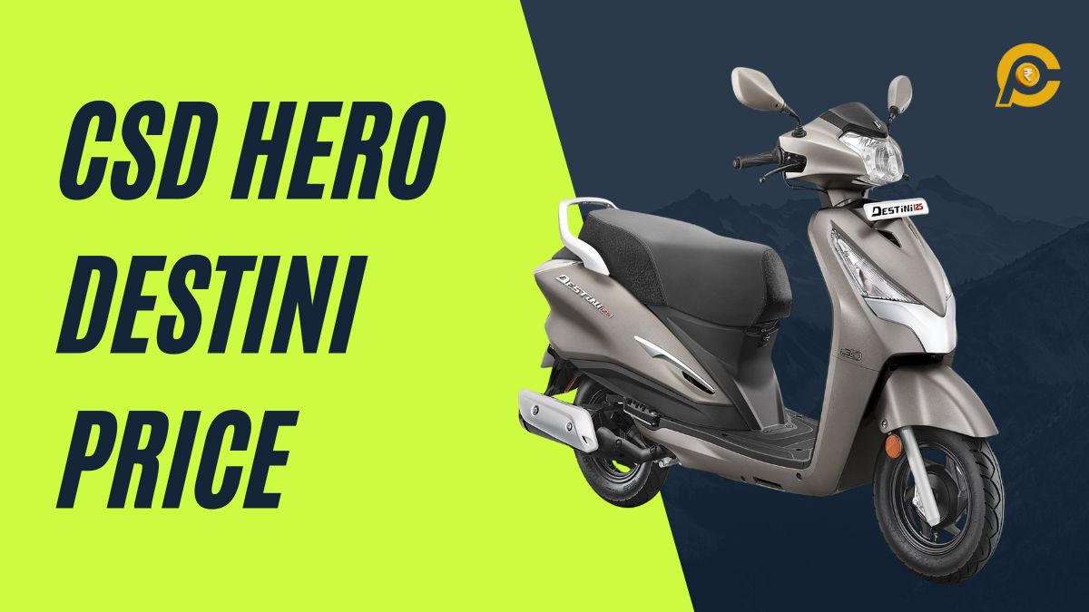 CSD Hero Destini Scooter Price List