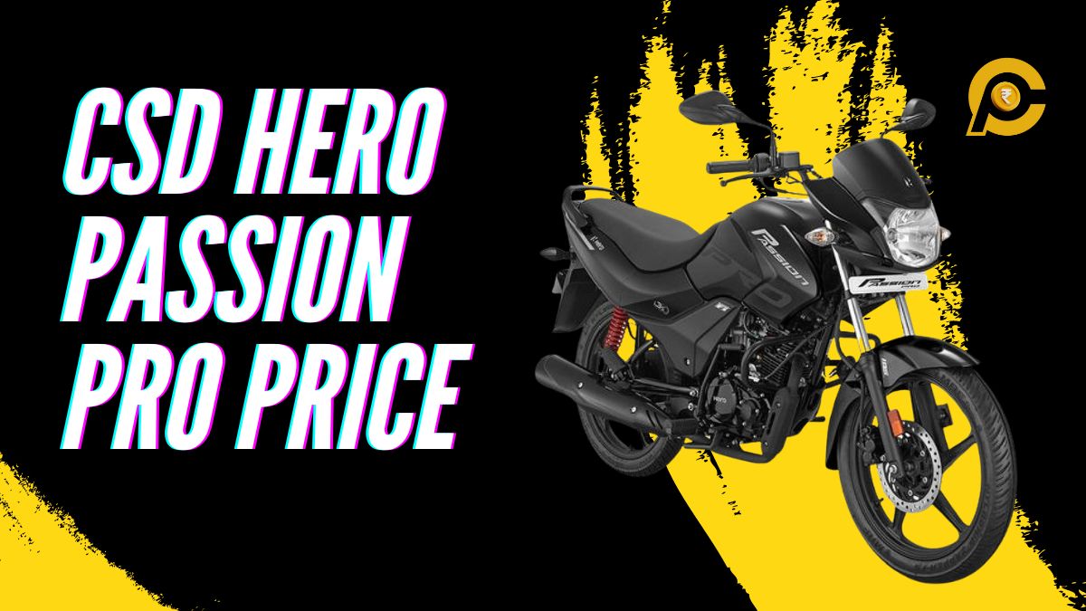 CSD Hero Passion Pro Bike Price List 2024 CanteenPrice