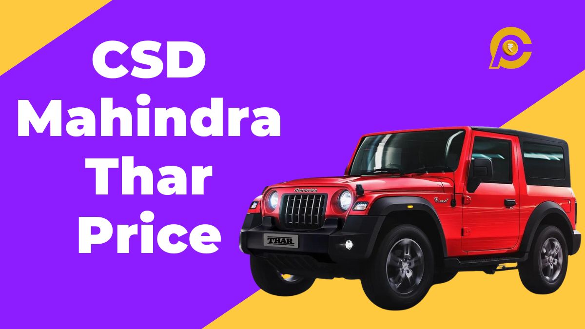 CSD Thar Car Price List