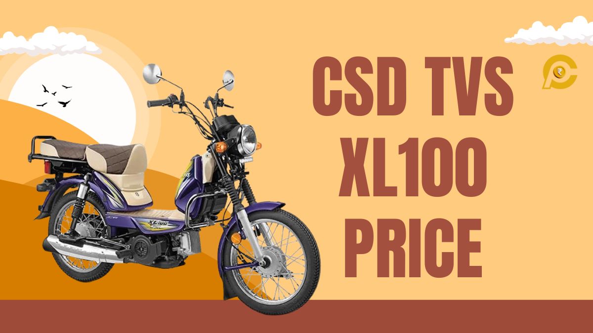 CSD TVS XL100 Scooter Price List