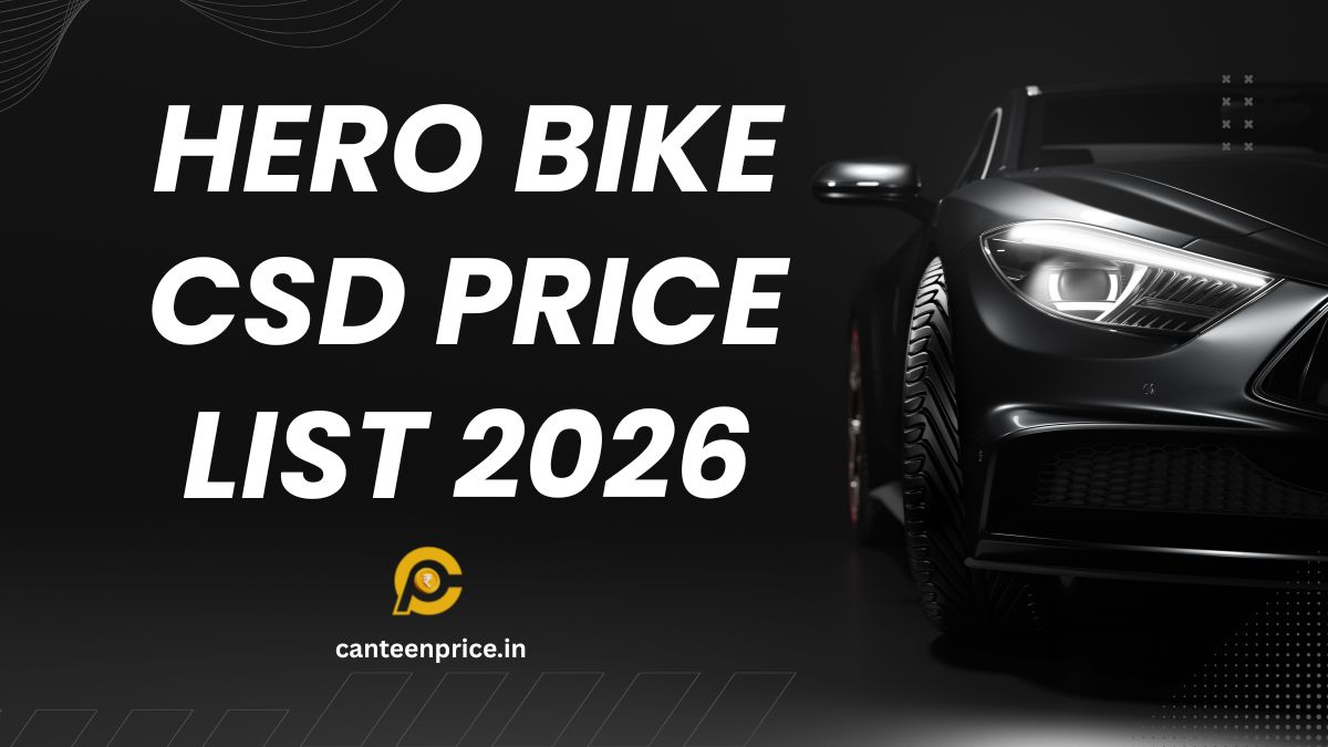 Hero Bike CSD Price List 2026