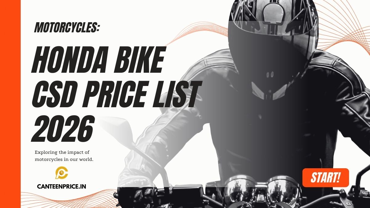 Honda Bike CSD Price List 2026