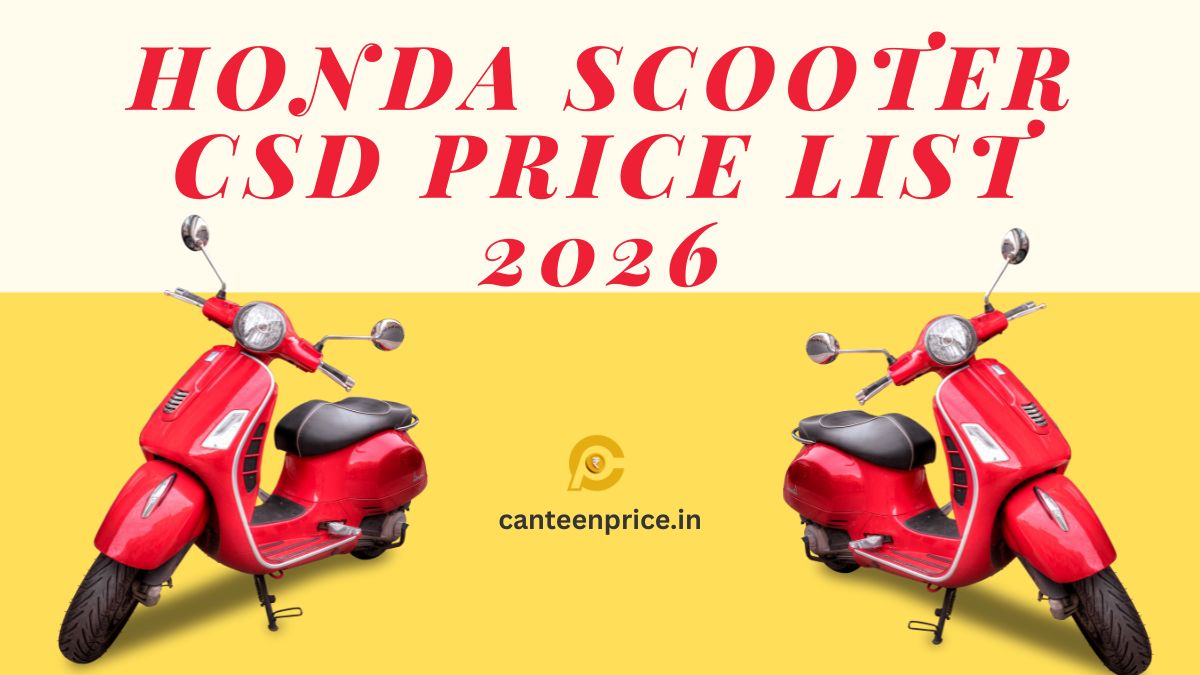 Honda Scooter CSD Price List 2026