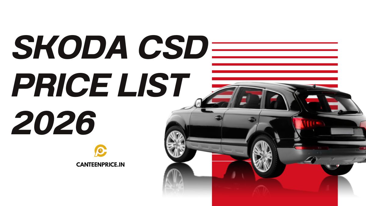 Skoda CSD Price List 2026