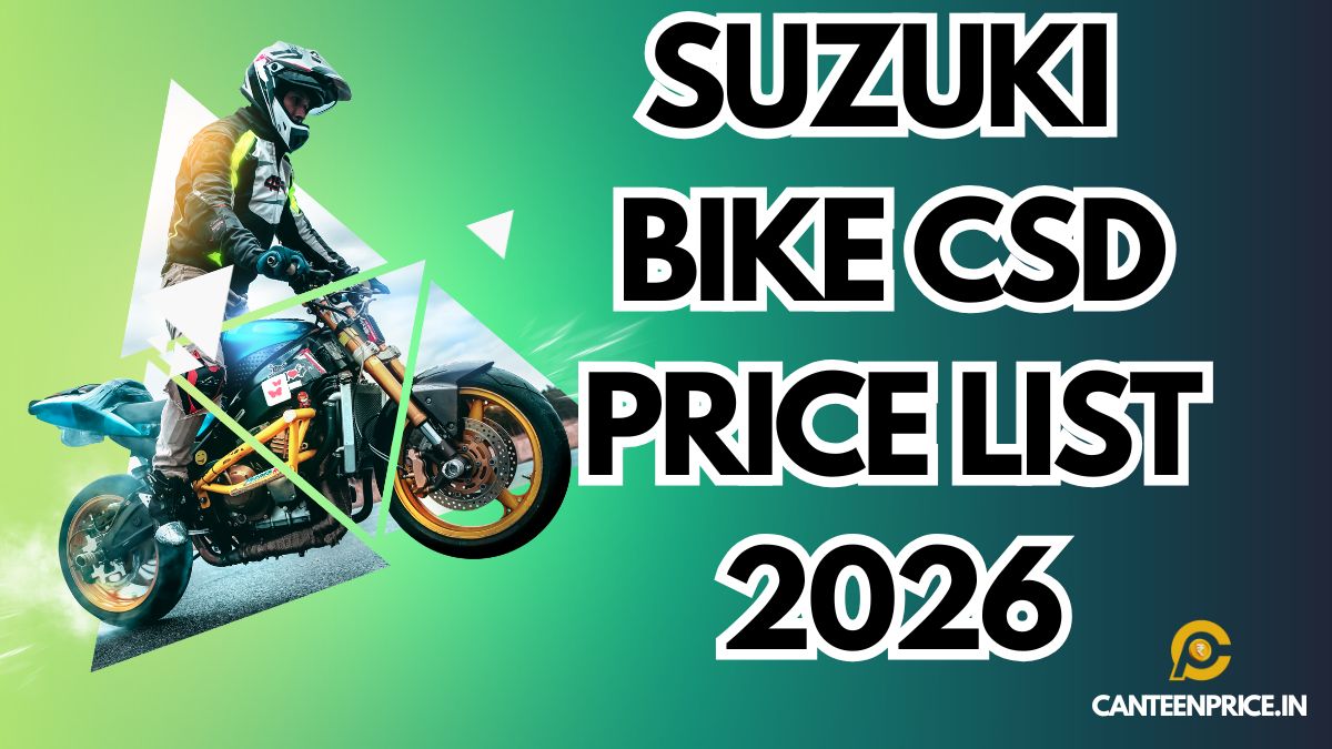 Suzuki Bike CSD Price List 2026