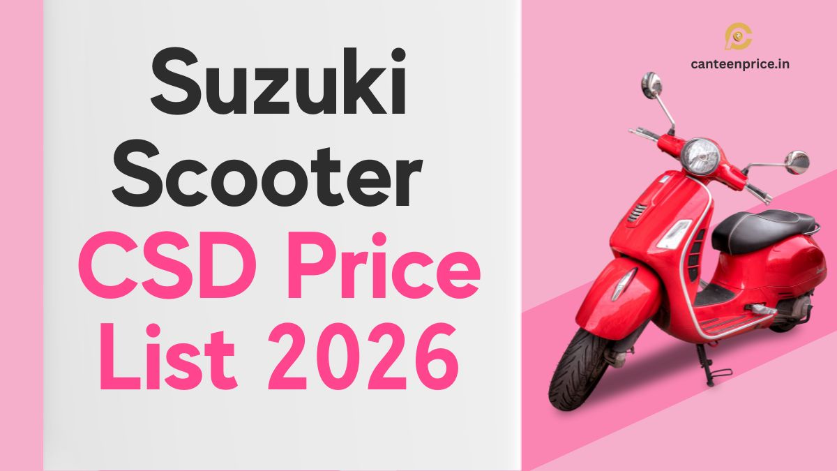 Suzuki Scooter CSD Price List 2026