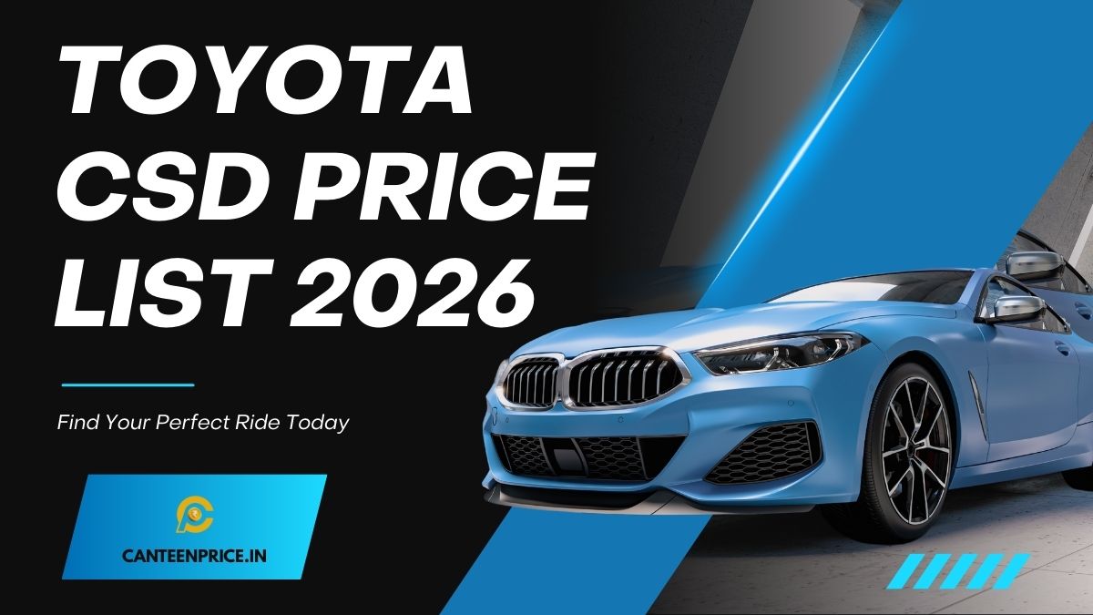 Toyota CSD Price List 2026