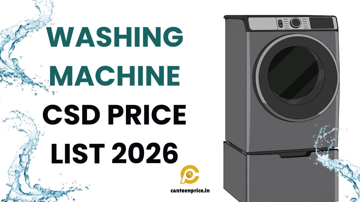 Washing Machine CSD Price List 2026
