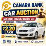Maruti Suzuki Dzire Car Auction Dindigul Nov 2026
